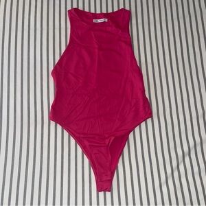 Zara Magenta High Neck Bodysuit M